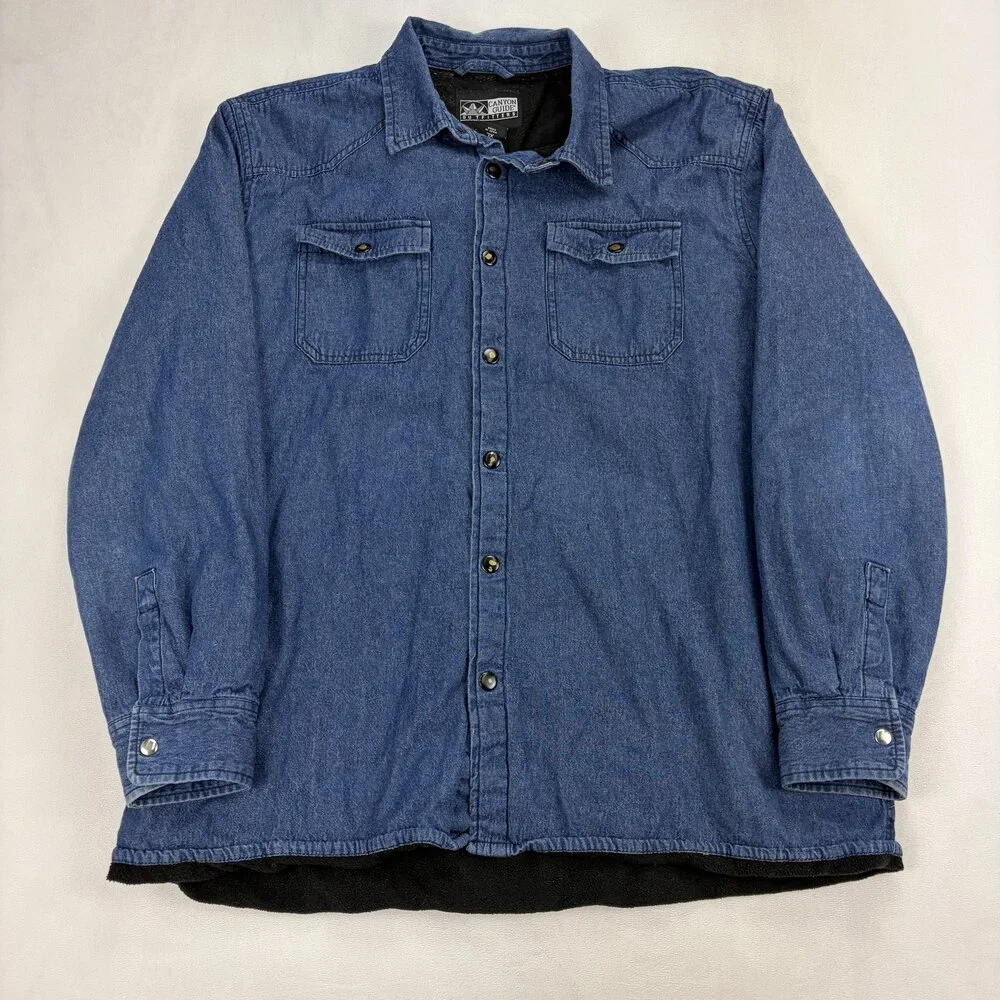 Canyon‎ Guide Outfitters Lined Denim Jean Jacket XL